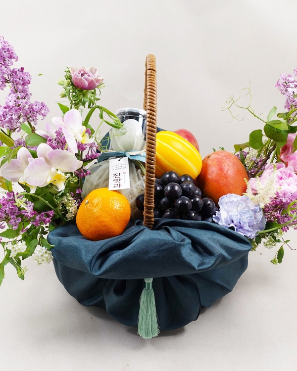 [선물과일] 진맛과 과일꽃바구니 선물세트